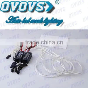 CCFL Angel Eyes Car Headlight Kits 131mm 104mm Halo Ring thumbnail-1