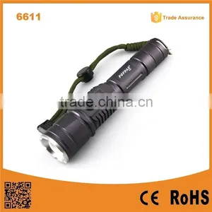 6611 Classic Hidden USB Rechargeable T6 LED Police Flashlight Power Bank 2600 thumbnail-1