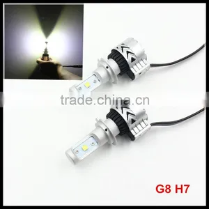 H7 72W 12000LM 6500K CRE E XHP50 LED Car Headlight Conversion Kit Fog Lamp Bulb DRL Super White Wholesale h7 Led Head Lamp thumbnail-1