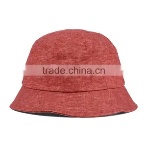 New Arrival Cotton Blank Pink Cheap Custom Plain Bucket Hat thumbnail-3