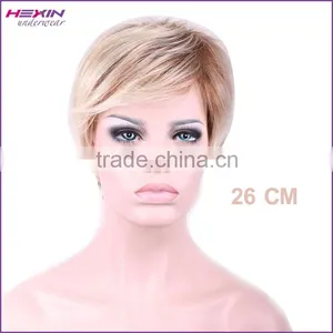 Beauty Short Straight Light Yellow Cosplay Natural Girls Hair Wig thumbnail-1