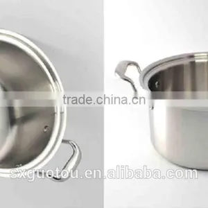 New Designs Stainless Steel Stockpot With Red Handle High Quality thumbnail-5