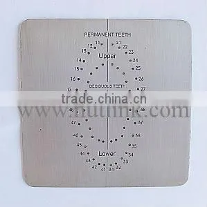 Dental Rubberdam Template Sheet thumbnail-1
