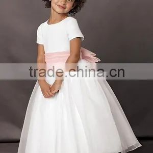 2015 Flower Girl Dress New Design & Wholesale Cheap Girl Party Dress & Ankle Length Chiffon Flower Girl Dress Girls Party Dress thumbnail-2