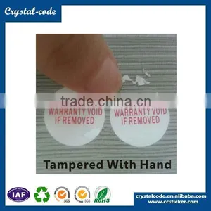 Ultra Security Eggshell Sticker Destructive Label thumbnail-3