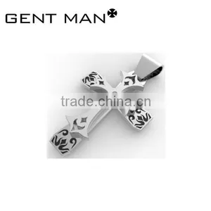 Wholesale Fashion Stainless Steel Cross Pendant Friendship Pendant thumbnail-1