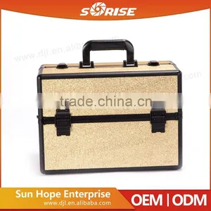Factory Price Hairdressing Artist Portable Aluminum Makeup Box thumbnail-3