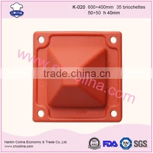 35 Briochettes Trapezoid Baking Tools Cake Pan Silicone Cake Mould thumbnail-3