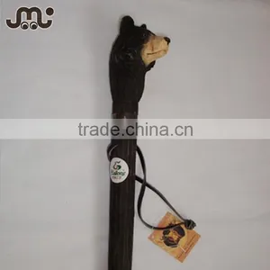 Animal Figure Carved Wooden Cane,gift Wooden Walking Cane thumbnail-1