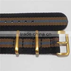 PVD Gold Hardware G10 Nato Watch Straps 22mm thumbnail-6