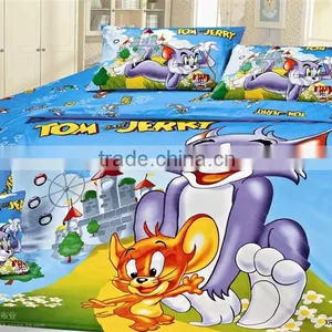 100%cotton Bedding Set,Tom Cat Duvet Cover, Cartoon Bedroom Set thumbnail-1