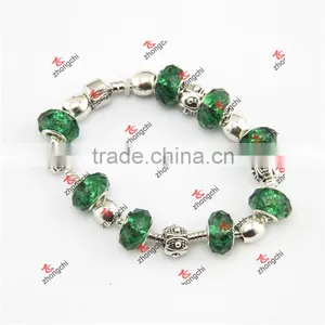 Factory Brass Snake Chain/Glass Bead Chain Jewelry Bracelet thumbnail-4