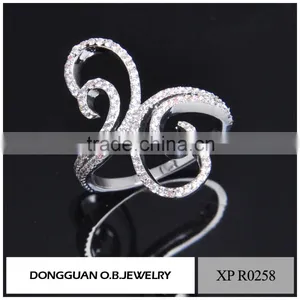 New Arrival Wedding 2016 Latest Design White Gold Ring for Women thumbnail-4