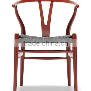 Wishbone Chair Y Chair/used Bone Wood Vintage Cafe Chairs thumbnail-1