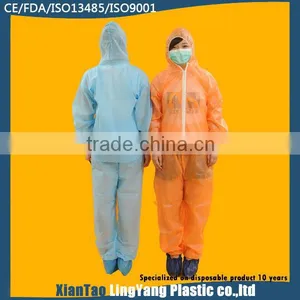 2014 Hot Selling Medical Avoiding Bacterial Disposable Coverall thumbnail-1