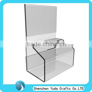 Hot Sell High Clear Acrylic Ballot Box Acrylic Donation Box thumbnail-1