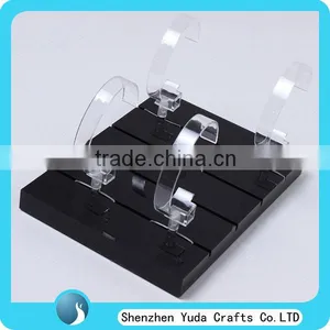 Black Watch Display Tray With Slots, Manafacture MDF Watch Stand With C Ring Holders thumbnail-1