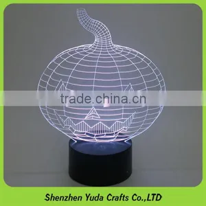 Creative Pumpkin Visual Desk Style Acryl Night Light As Halloween Gifts thumbnail-1