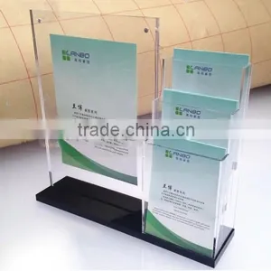 A4 Clear Acrylic Brochure Display Stand Holder thumbnail-1