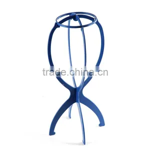 Factory Price Multi Colors Wig Display Stand, Cheap Plastic Wig Stand thumbnail-2
