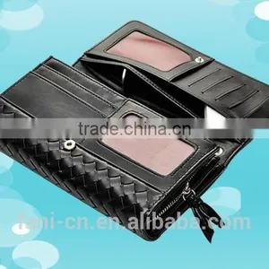 New Arrival Fashion and Elegant Ladies Leather Clutch Purse With Woven Pattern Design thumbnail-5