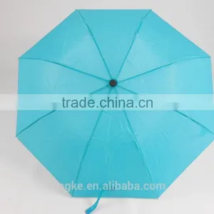 Sky-blue Folding Umbrella 2 Fold Bright Color Rain Umbrella thumbnail-2
