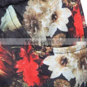2015 Women Shorts Sublimation Print Flowers Running Shorts Elastic Waist N16-2 thumbnail-3