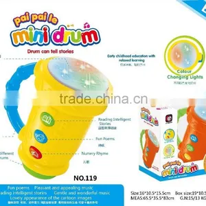 Battery Operated Musical Instrument Hand Drum Toy With Light thumbnail-3