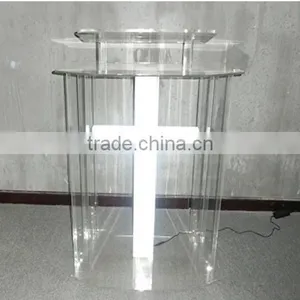 Unassembled Acrylic/lectern/pulpit/lucite/plexiglass/podium/led thumbnail-3