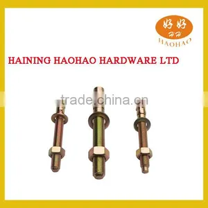 2015 Yellow Zinc Plated Wedge Anchor With Flange Nut Single Clips thumbnail-2