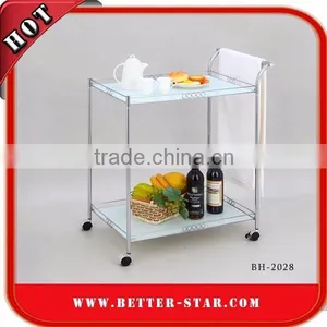 Hotel Trolley, Wooden Serving Trolley Cart, Wooden Tea Trolley Cart thumbnail-3