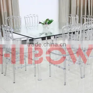 Clear Acrylic Legs Dining Table thumbnail-1