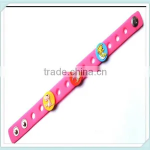 Custom Rubber Charm Bracelet Eco-friendly Rubber Bracelet thumbnail-5