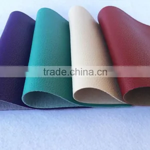 Embossed Litchi Synthetic PVC Leather High Quaker Imitation Leather for Car Seat Faux Leatherlity Thic thumbnail-3