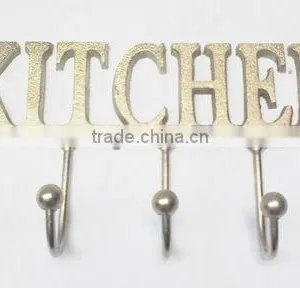Cast Iron Hooks for Clothes With Nickel Plated thumbnail-1