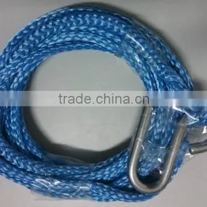 7mm x 7mtrs UHMWPE Synthetic Winch Rope With Stainless Steel Snap Hook thumbnail-3
