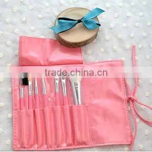 7pcs Pink Synthetic Girls Cosmetic Brushes thumbnail-1