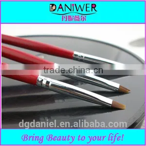 3pcs Red Fashion Makeup Nail Art Brush thumbnail-1