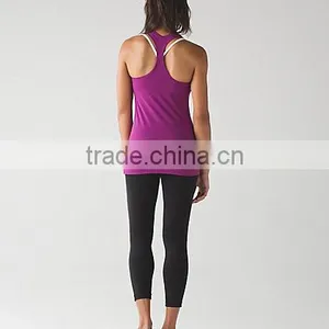 Custom Woman Yoga Gym Tank Top OEM Fabric Sublimation Sport Tank Top thumbnail-2