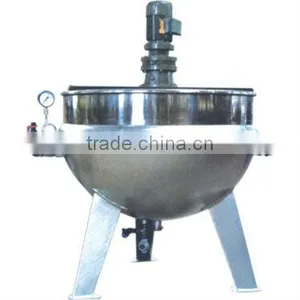 Steam Jacketed Kettle With Agitator, 600 Liter, Full Stainless Steel 304 thumbnail-1