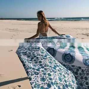 Tapestry Twin Bedspread Cotton Printed Single Dorm Bed Cover Manufacturing Tapestries Indian Exporter Rich Art And Craft Jaipur thumbnail-1