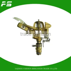 360 Gear Drive Metal Sprinkler Irrigation System Agricultural Sprinkler Brass Nozzle thumbnail-1