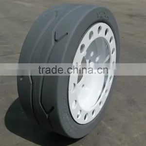Scissor Lift Solid Tire Wheel Manufacturer China 10-16.5 12x4 323x100 thumbnail-3
