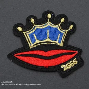Patch Logo Embroidered Badge Clothes Iron Patch Badge Custom Decals Hand Embroidery Designs thumbnail-5