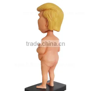 2017 Resin New Arrive Cartoon Funny Doll Donald Trump Bobble Head thumbnail-2
