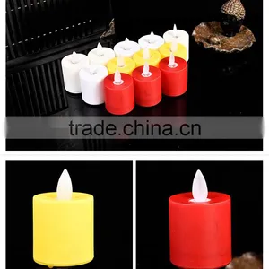 Led Flameless Candles Mini Moving Wick Flickering Tealight Candle Led Moving Wick Plastic Candle Light thumbnail-5