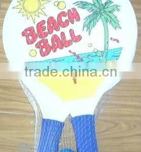 Popular Beach Racket, Wooden Beach Racket Set, Beach Rackets thumbnail-1