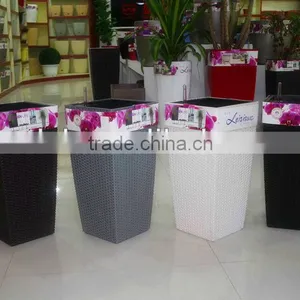 Rattan Flower Pot,self Watering Pot,plastic Flower Pots thumbnail-1