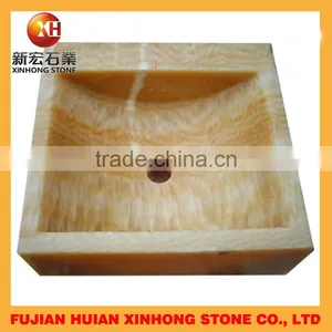 Oval Shape Nature Stone Basin With Polished Inside thumbnail-5