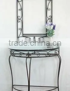 2011 New Metal Wall Mirror Frame With Table thumbnail-1